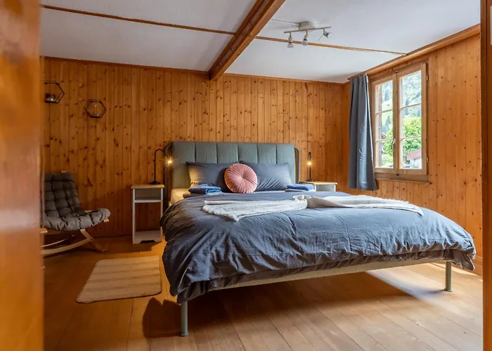 Lovely & Great Equipped Wooden Alp Flat Lejlighed