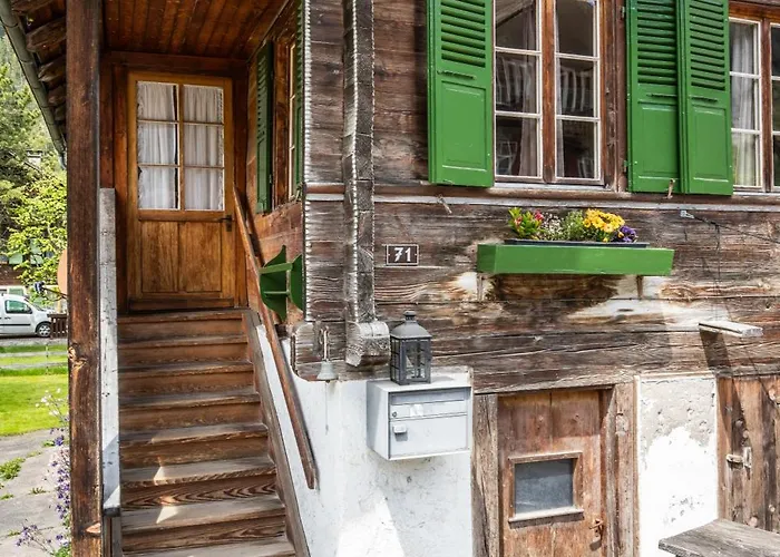 Lovely & Great Equipped Wooden Alp Flat Kandersteg